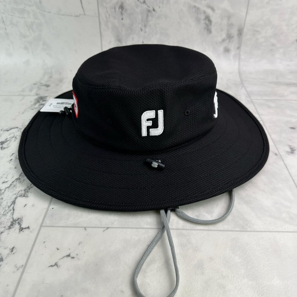 NEW Titleist Tour Aussie Black/White Bucket Golf Hat - Picture 4 of 6